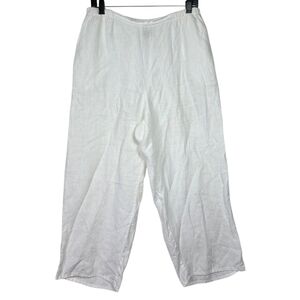 Flax Linen  relaxed fit pull on  Pants